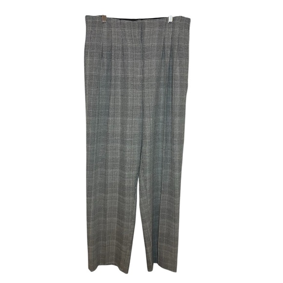 H&M Glen plaid pants high waist size 12 - Picture 1 of 13